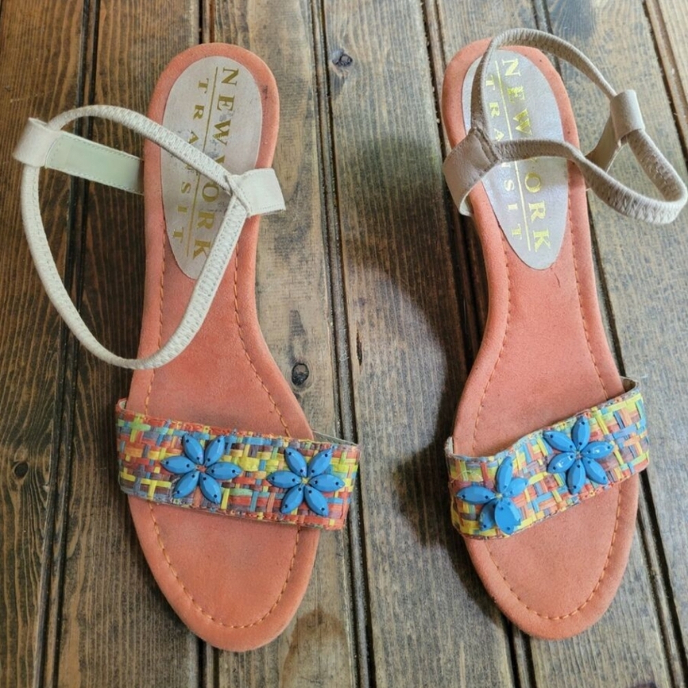 New York Transit Colorful Sandals